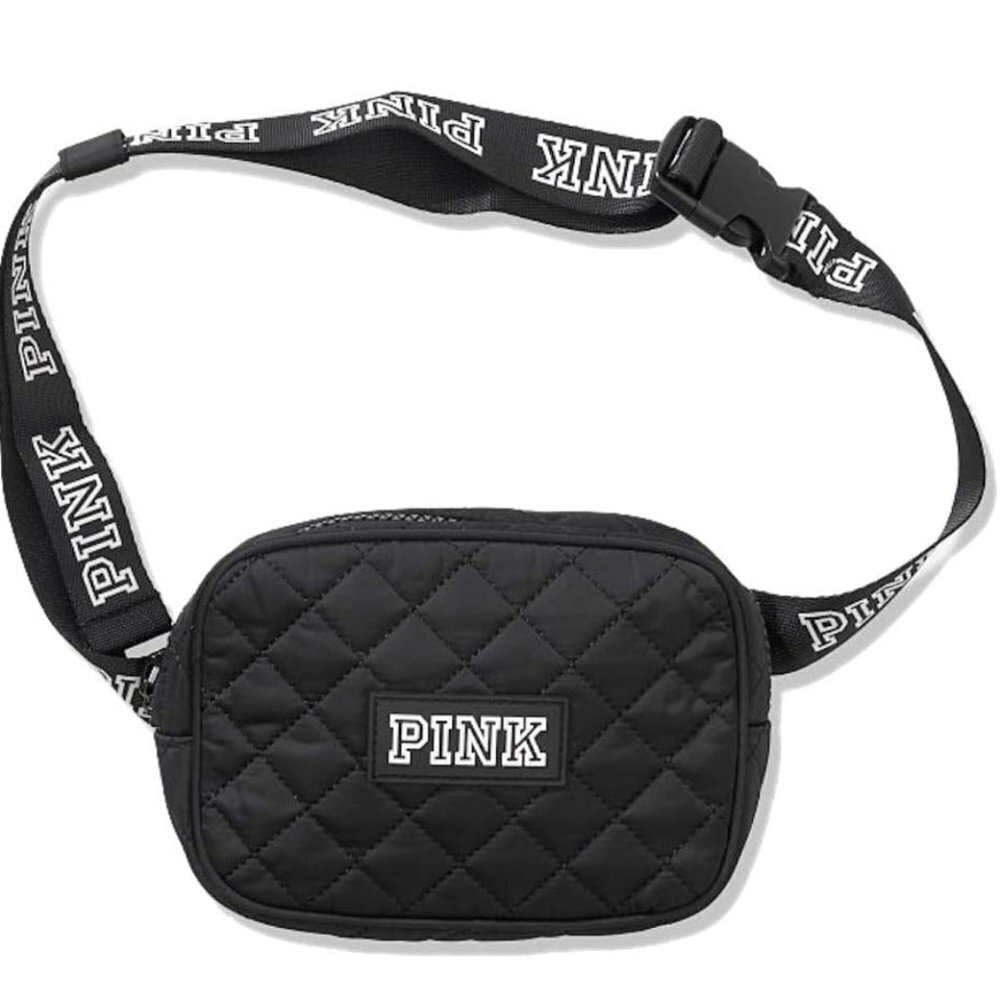 NEW VS PINK quilted fanny pack adjustable belt waist bag